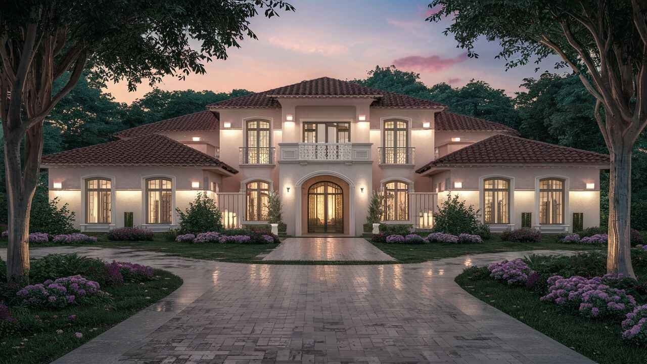 Mediterranean Style Provides Tranquil Setting