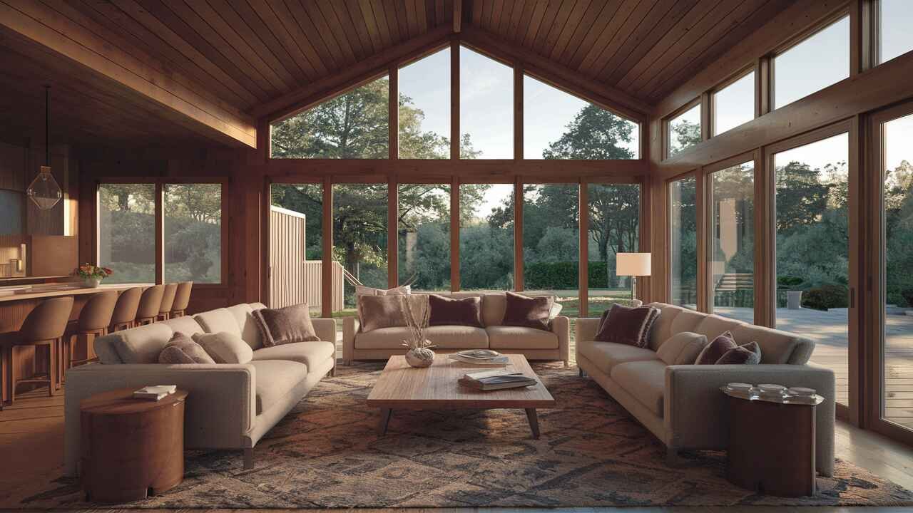 In-Depth Look At $2.39 Million Luke Kuechly House In North Carolina - Celebrity Home - Homedecortoday the large windows flood the interior with natural light, creating a warm and inviting ambiance that seamlessly blends indoor and outdoor living.