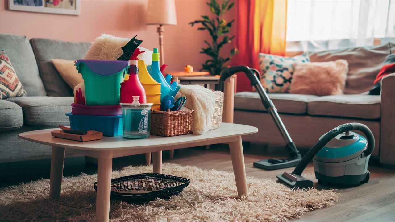 The Ultimate Room-by-Room Spring Cleaning Checklist for a Tidier Home - Cleaning - Homedecortoday Essential cleaning supplies for every room
