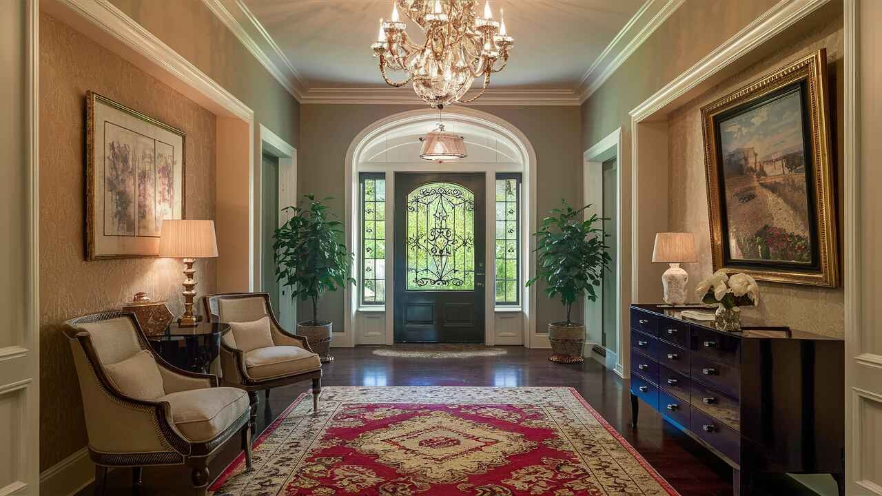 A Closer Look At 9.5m Dollar Aaron Rodgers home In New Jersey - Celebrity Home - Homedecortoday Exploring the Details of the Floating Staircase and Expansive Foyer