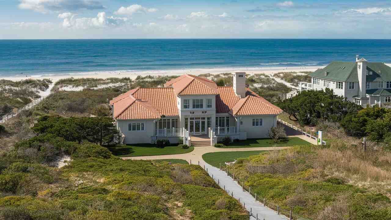Explore Jason Aldean House In Hutchinson Island $10.2 Million Oceanfront Mansion - Celebrity Home - Homedecortoday The Aldeans' private beach and property grounds