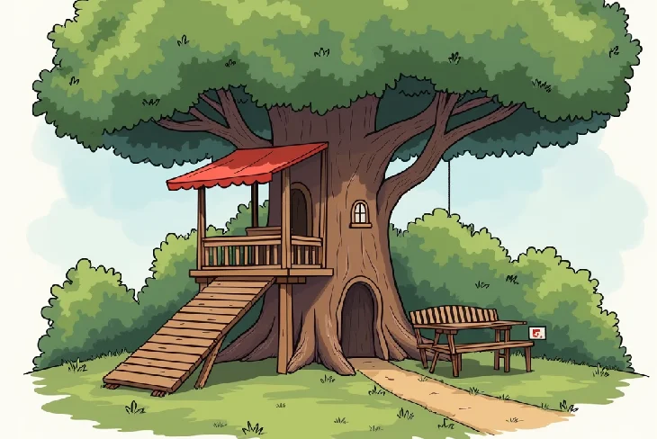 15 Backyard Entertainment Area Ideas That'll Transform Your Outdoor Space - Outdoor Living - Homedecortoday Adult treehouse with a balcony and comfortable seating inside