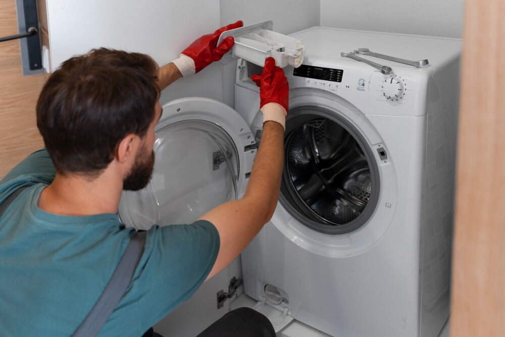 washing machine overflowing