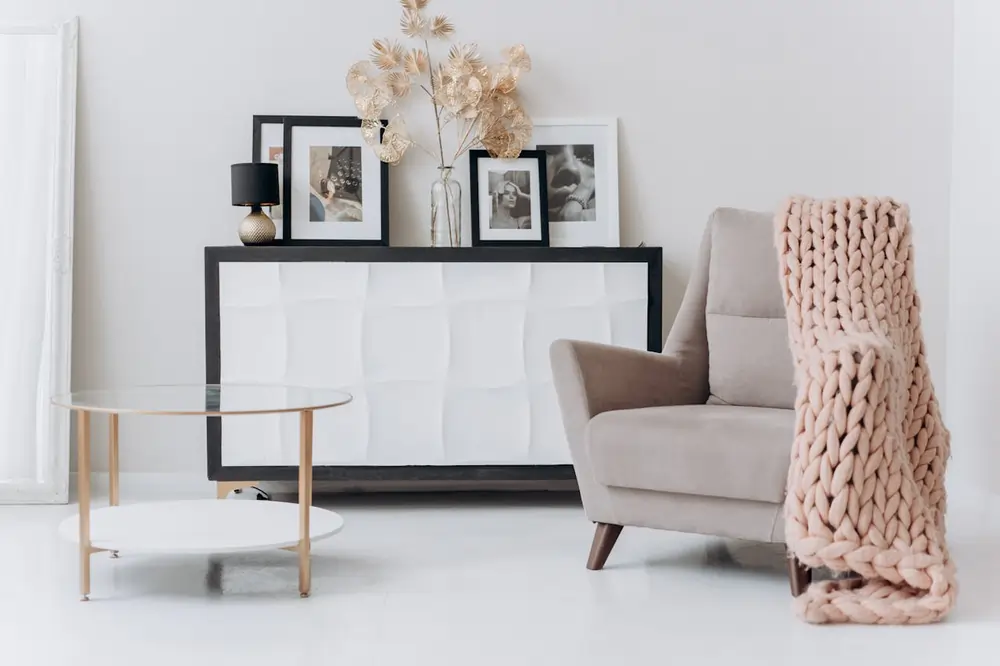 Special features like custom furniture or art pieces