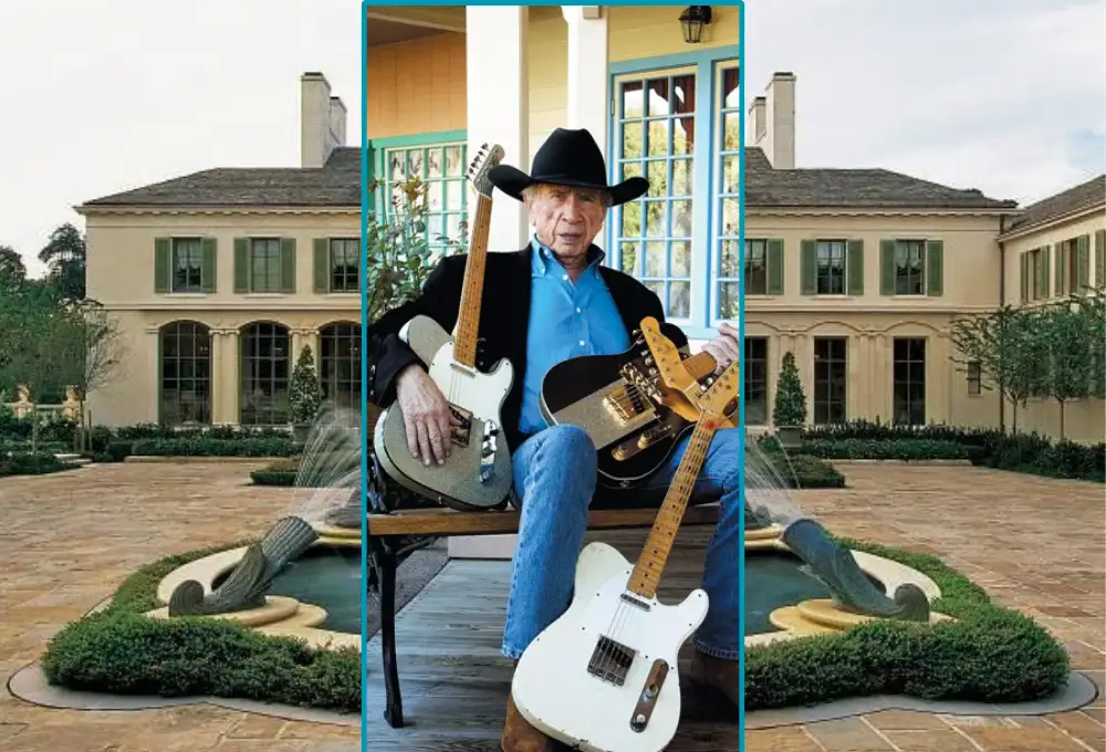 Buck Owens House: 5,106 sq ft Bakersfield home with pool and music studio, where country legend lived 1968-1974.