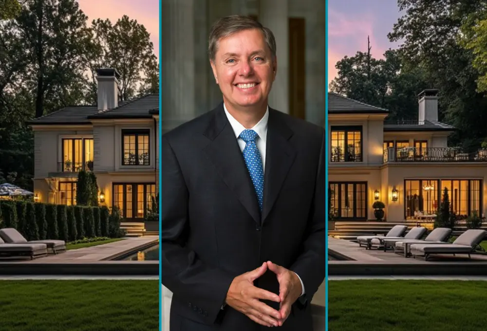 Lindsey Graham House: A modest $1.5 million residence in Seneca, South Carolina, reflecting the Senator's humble roots and commitment to his home state.