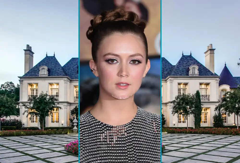 Billie Lourd House: $2.395 million bright blue Santa Monica home with lap pool and modern design.