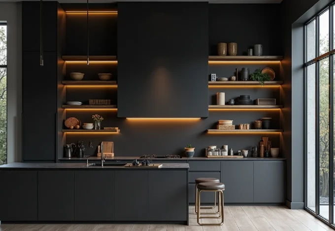 15 Black and Gold Kitchen Ideas That Will Transform Your Home - Interior Design - Homedecortoday Image of , Interior Design, on Homedecortoday.