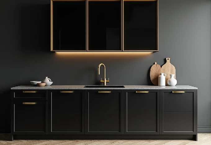 15 Black and Gold Kitchen Ideas That Will Transform Your Home - Interior Design - Homedecortoday Image of , Interior Design, on Homedecortoday.