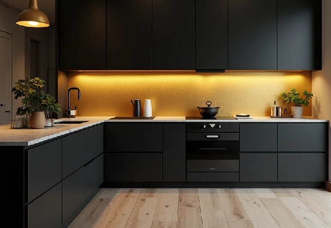 15 Black and Gold Kitchen Ideas That Will Transform Your Home - Interior Design - Homedecortoday Image of , Interior Design, on Homedecortoday.