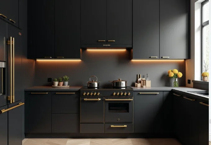 15 Black and Gold Kitchen Ideas That Will Transform Your Home - Interior Design - Homedecortoday Image of , Interior Design, on Homedecortoday.