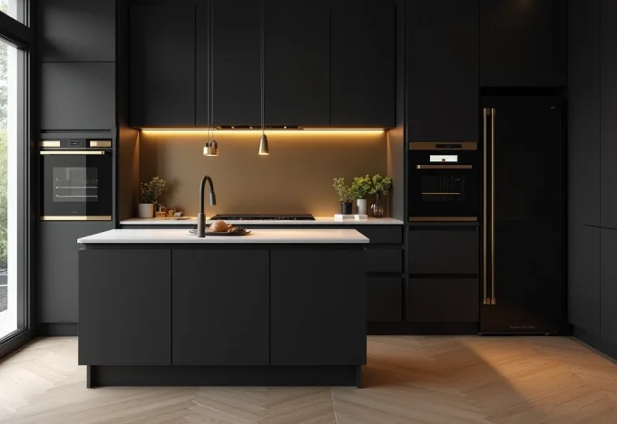 15 Black and Gold Kitchen Ideas That Will Transform Your Home - Interior Design - Homedecortoday Image of , Interior Design, on Homedecortoday.