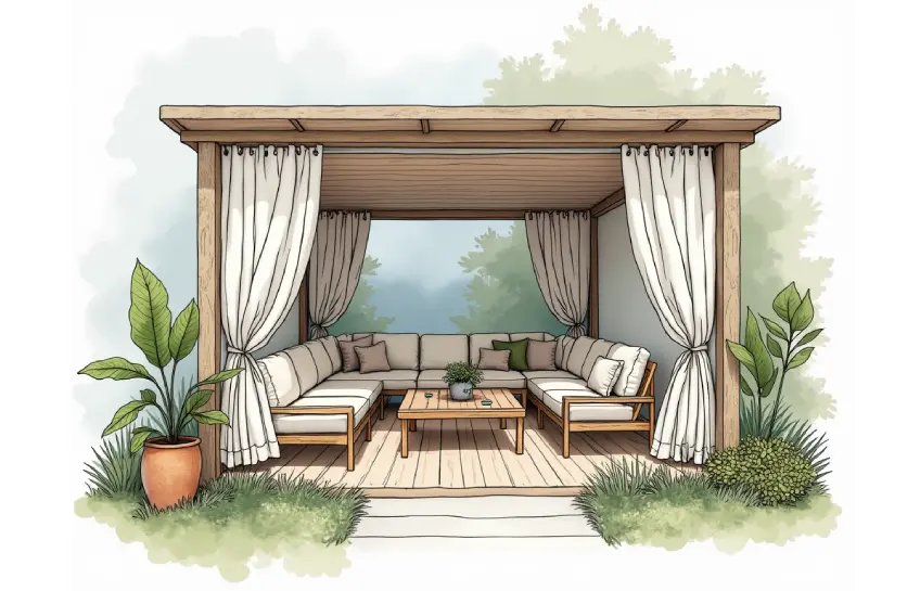 Which Furniture Styles Complement Outdoor Curtains?