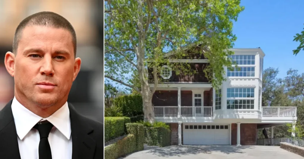 Channing Tatum House with its striking architecture, large windows, and serene greenery—offering a peek into the actor's private luxury lifestyle.