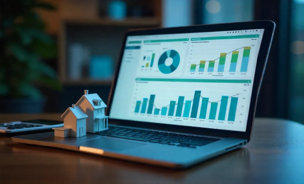 Lessinvest.com real estate investment platform dashboard showing REIT portfolio returns and property investment options