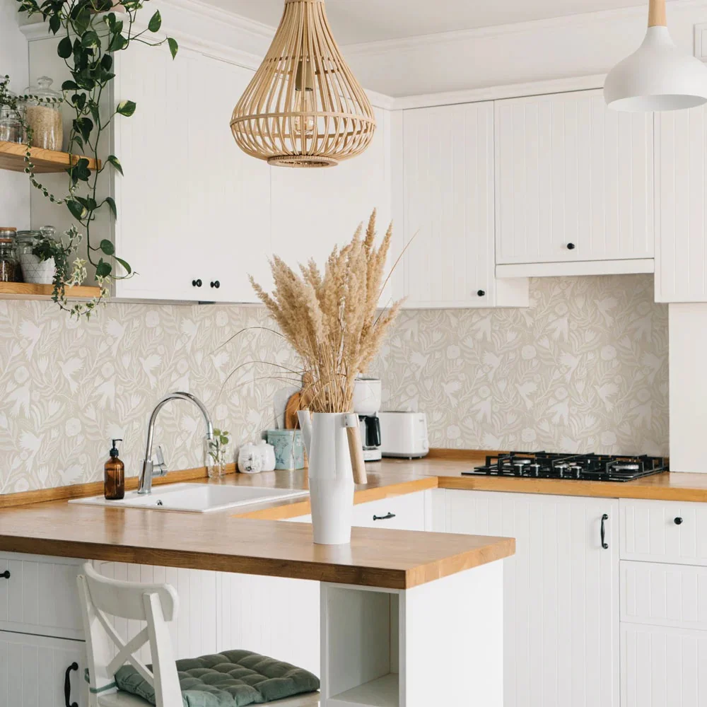 Easy Home Upgrades with Custom Peel and Stick Wallpaper for Kitchens - Remodeling - Homedecortoday Image of , Remodeling, on Homedecortoday.