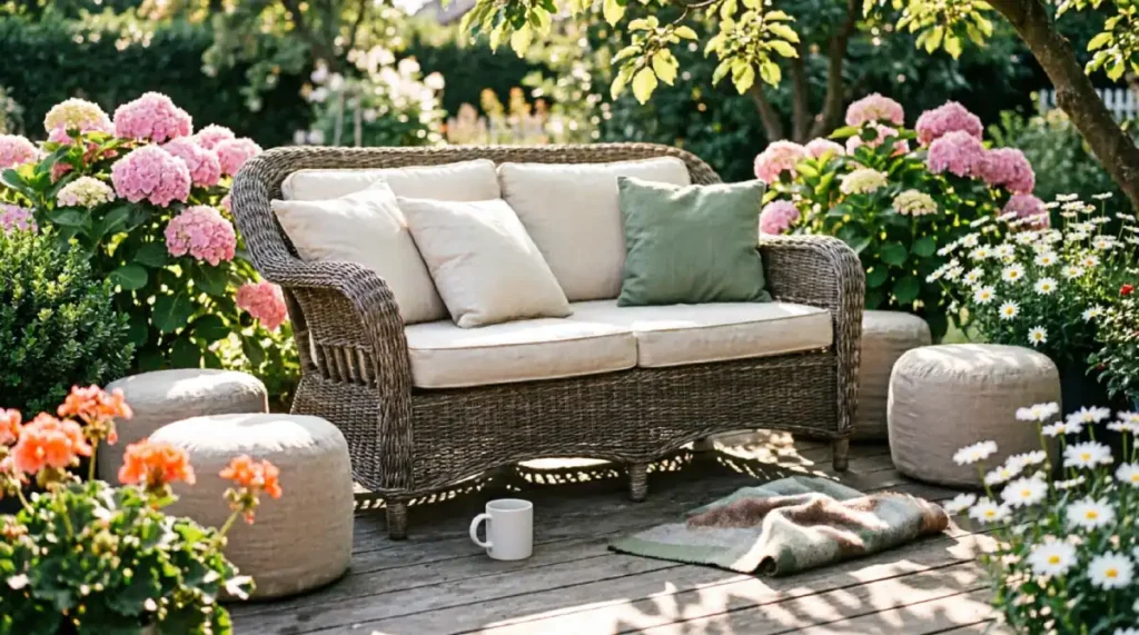 12 Summer Garden Seating Ideas for Comfort Image of , Outdoor Living, on Homedecortoday.