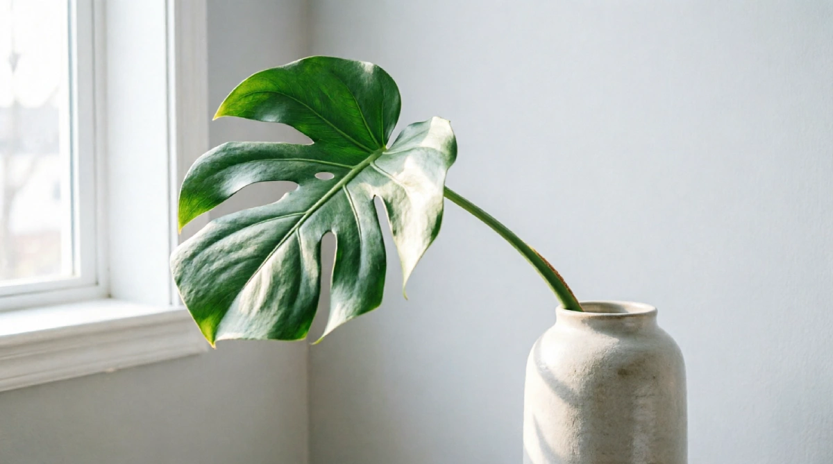 Tall green branch in vase as a budget summer bedroom decor accent