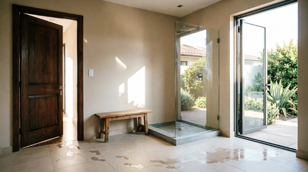 12 Summer Bathroom Layout Ideas That Improve Space - Bathroom - Homedecortoday A dual-access bathroom layout connecting indoors to a summer outdoor area