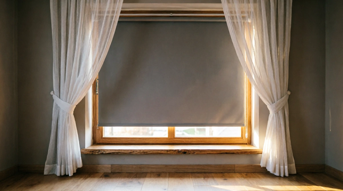 15 Summer Bedroom Styling Ideas for a Relaxing Look - Bedroom - Homedecortoday Bedroom window with sheer curtains and a discreet blackout roller blind for light control