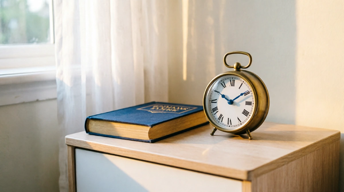 10 Easy Summer Bedroom Upgrades That Improve Sleep - Bedroom - Homedecortoday A nightstand without a phone, showing an alarm clock in a summer bedroom