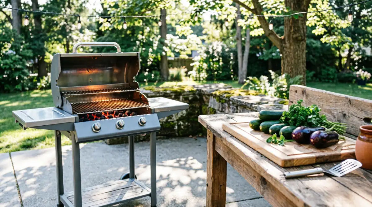 12 Summer Kitchen Layout Ideas That Improve Airflow and Movement - Kitchen - Homedecortoday Outdoor cooking area that reduces indoor heat