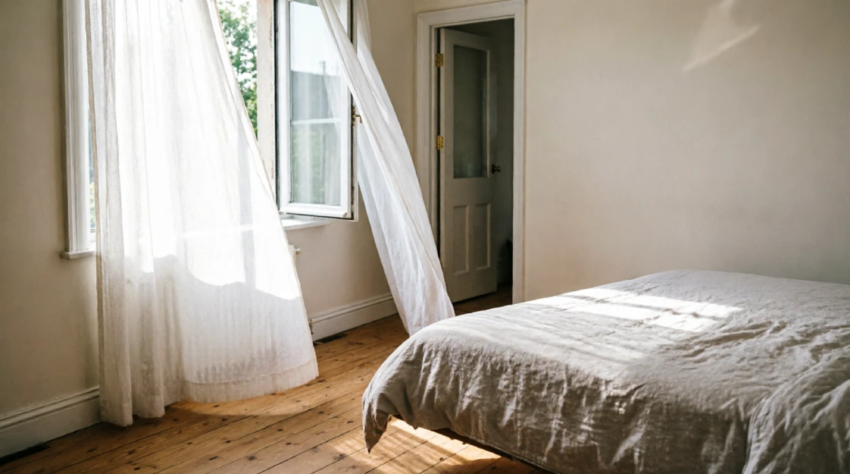 12 Summer Bedroom Layout Ideas That Improve Comfort - Bedroom - Homedecortoday Bed angled to create a narrow air channel that speeds up the summer breeze