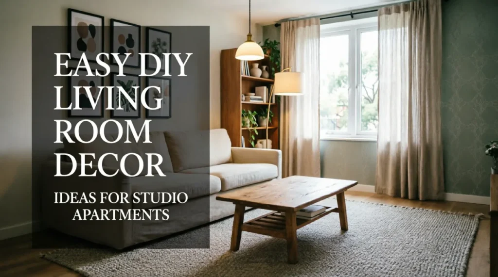 Easy DIY Living Room Decor Ideas for Studio Apartments Image of , DIY Projects, on Homedecortoday.