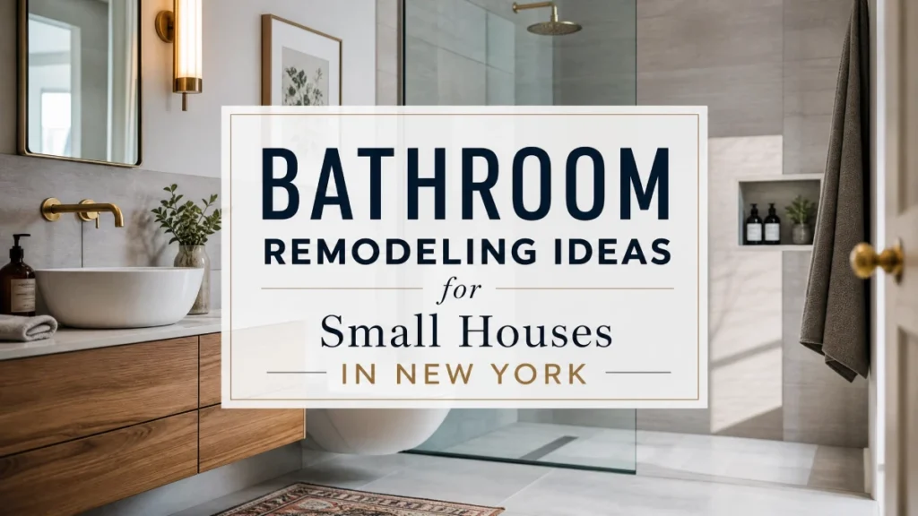 Bathroom remodeling showing renovation layout with floor plan details, fixture placement, material palette swatches, and cost breakdown elements for planning a complete bathroom update